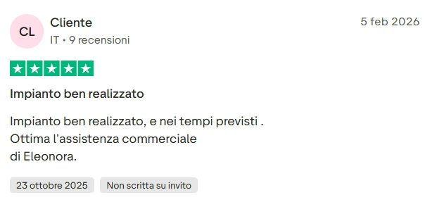 Recensione cliente 1