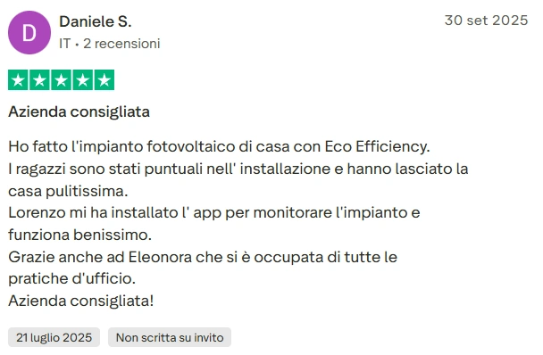 Recensione cliente 3